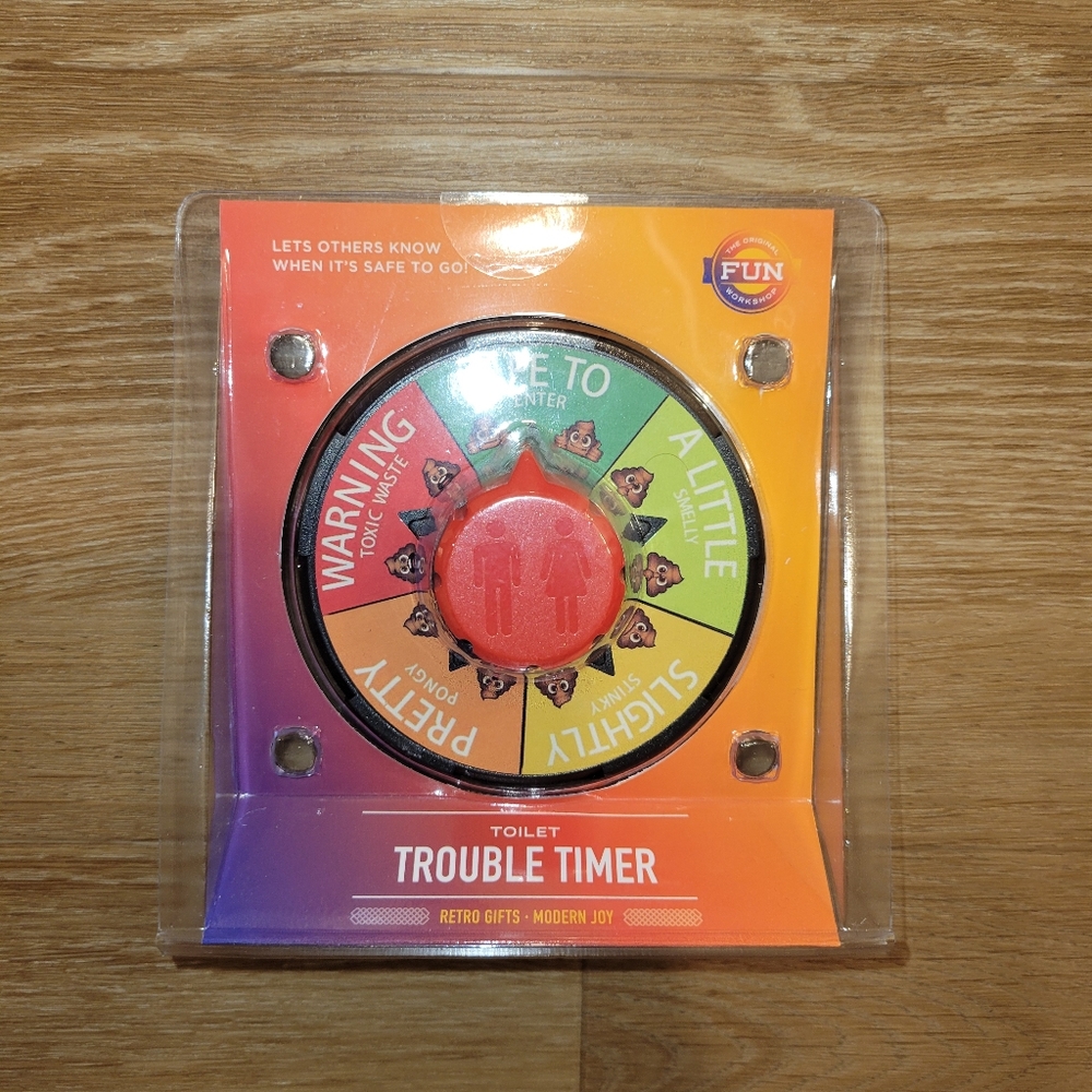 Samsonico Toilet Trouble Timer Let Others Know When It’s Safe To Go! New